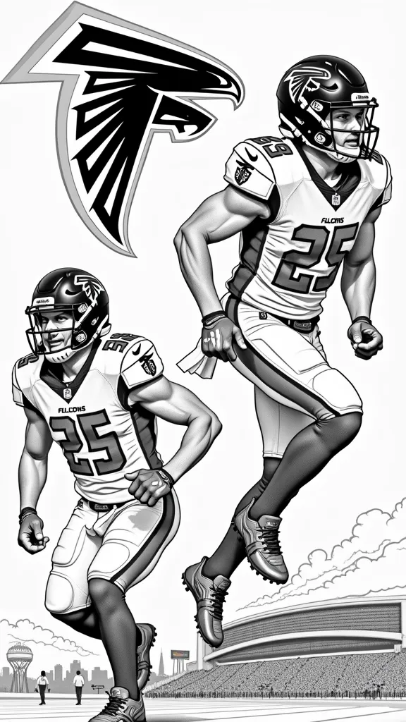 Páginas para colorear de Atlanta Falcons